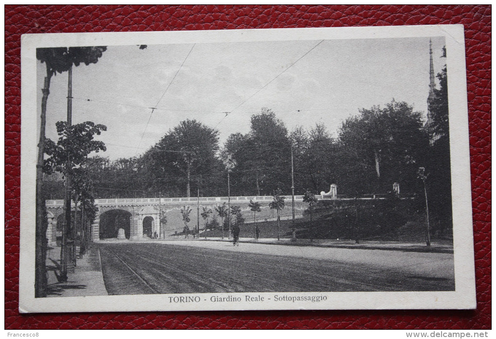 1924 Torino Giardino Reale Sottopassaggio - Parks & Gärten