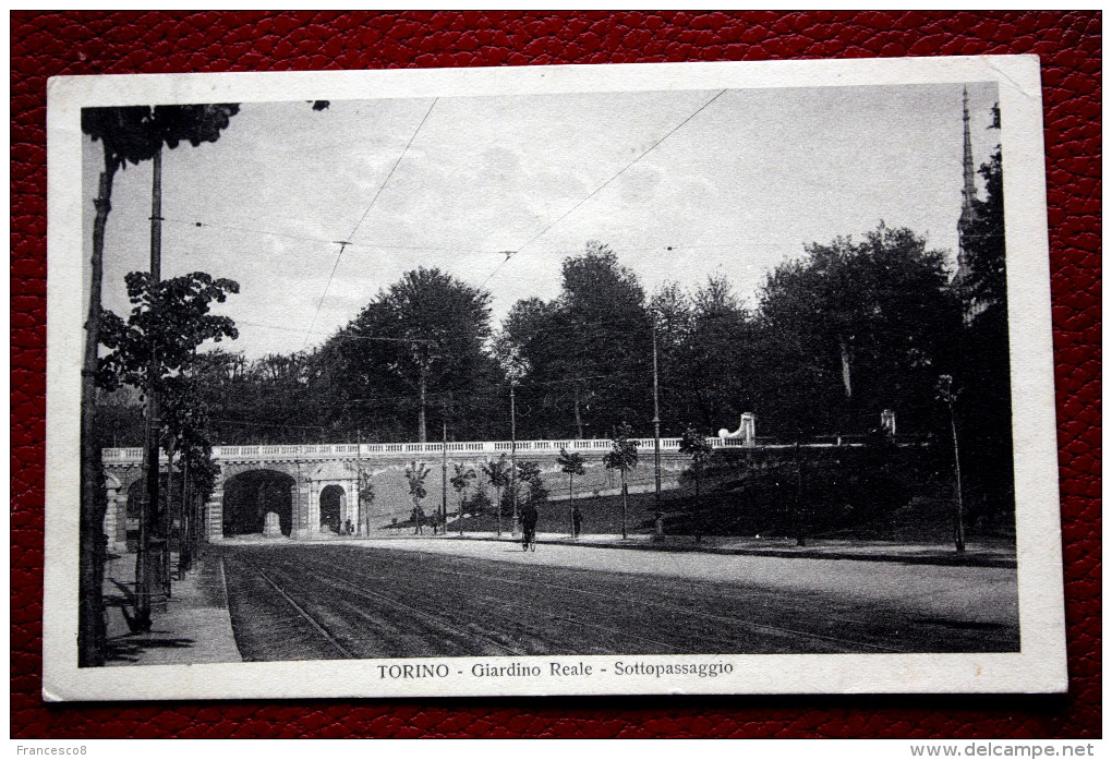 1924 Torino Giardino Reale Sottopassaggio - Parcs & Jardins