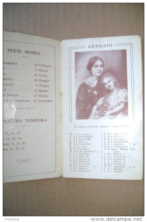PCI/30 Calendario Di SANTA TERESA Del BAMBINO GESU´ 1930 - Petit Format : 1921-40