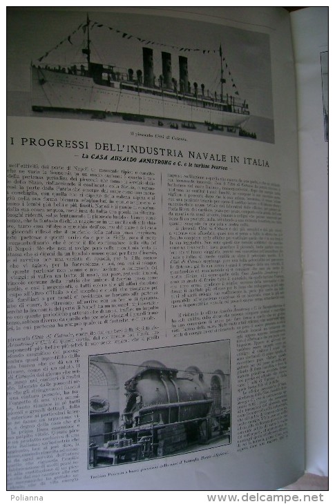 PCI/41 LA BELLA NAPOLI Strenna Illustraz.It.Treves 1911/industria Navale/Migliaro/De Sanctis/casa Moet & Chandon - Art, Design, Décoration