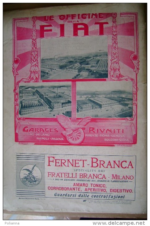 PCI/41 LA BELLA NAPOLI strenna Illustraz.It.Treves 1911/industria navale/Migliaro/De Sanctis/casa Moet & Chandon