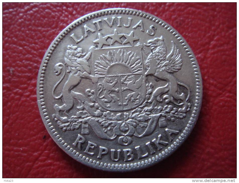 Latvia Lettland  Lettonia  Silver Coin  - 1 Lats  1924 Year  XF ++++ - Lettonie