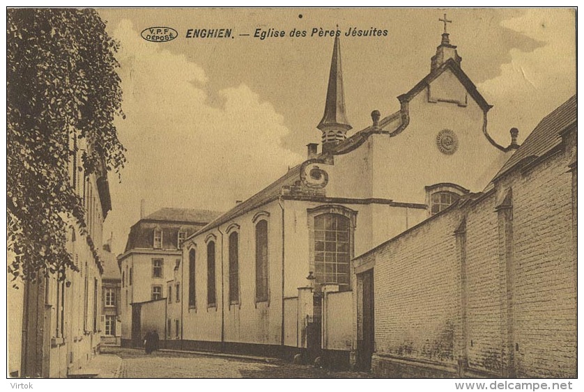 Enghien :  Eglise Des Pères Jésuites   ( Ecrit 1914  Avec Timbre ) - Enghien - Edingen