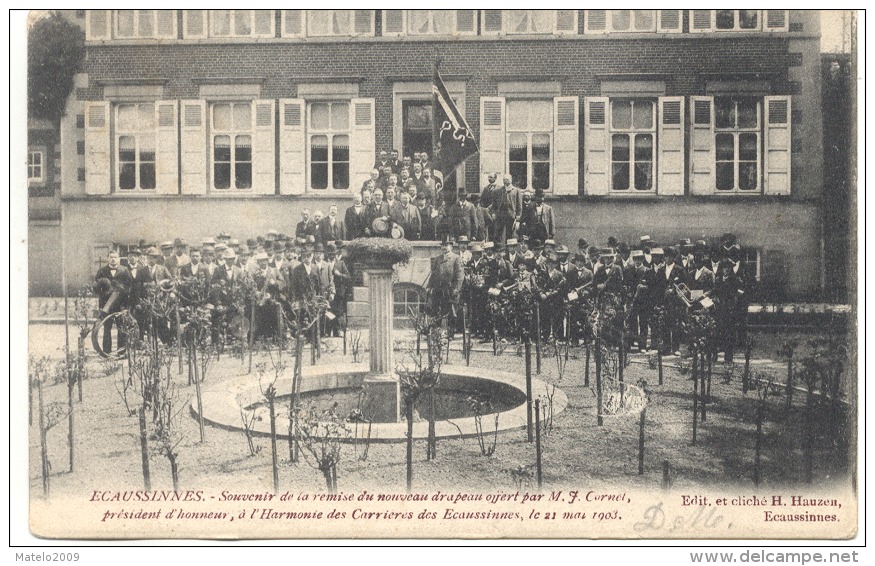 ECAUSSINNES (7190) Souvenir De La Remise Du Nouveau Drapeau ...... - Ecaussinnes