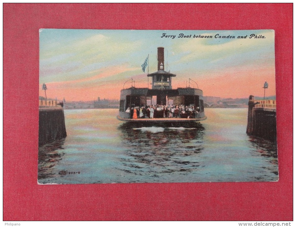 - New Jersey> Camden  & Phila  Ferry Boat     Ref 1497 - Camden