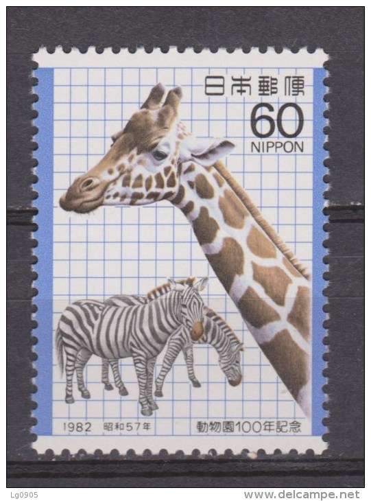 Nippon, Japan, Japon MNH ; Giraffe, Jirafa, 1982 - Girafes
