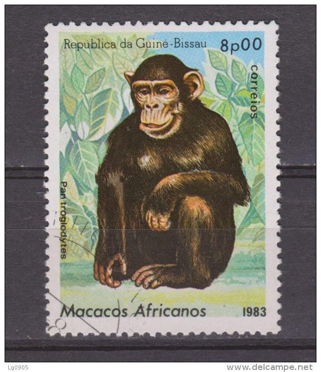 Guine Bissau Used ; Chimpansee - Chimpanzés
