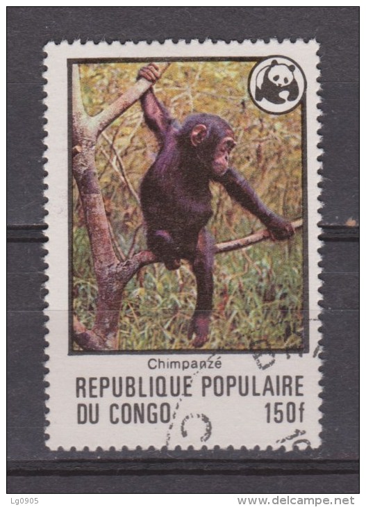 Congo Used ; Chimpansee,  WWF, WNF - Used Stamps