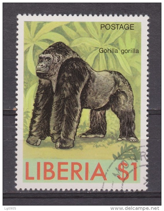 Liberia Used ; Gorilla 1983 - Gorilas