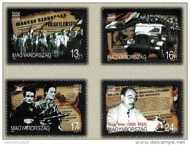 HUNGARY 1996 EVENTS People 40 Years From The HUNGARIAN REVOLUTION - Fine Set MNH - Nuevos