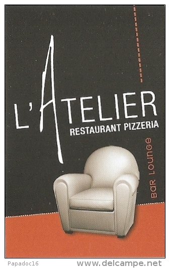 Carte De Visite - L'Atelier - Restaurant Pizzeria - Bar Lounge - Quimper - Cartes De Visite