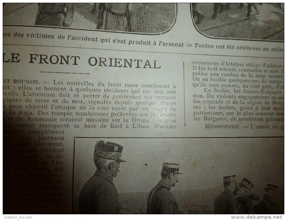 1917 LPDF:Mort-Homme;PRISONNIERS de GUERRE;Laon;Liévin;St-Quentin;Moronvilliers;Aubérive;La Suippe;USA; Explosion TOULON