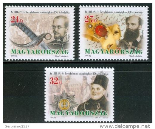 HUNGARY 1999 CULTURE People History REVOLUTION - Fine Set MNH - Nuevos