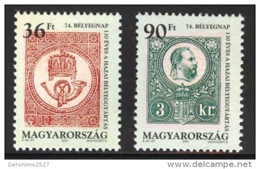 HUNGARY 2001 EVENTS Exhibitions STAMPDAY - Fine Set MNH - Nuevos