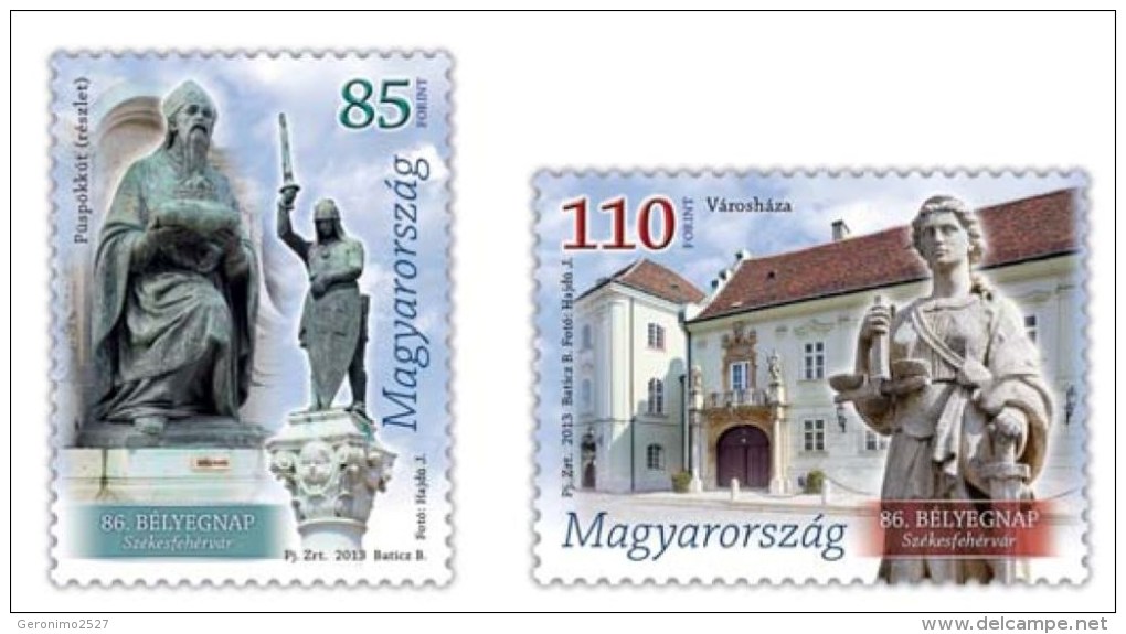 HUNGARY 2013 EVENTS Buildings Monuments Exhibitions STAMPDAY - Fine Set MNH - Ungebraucht