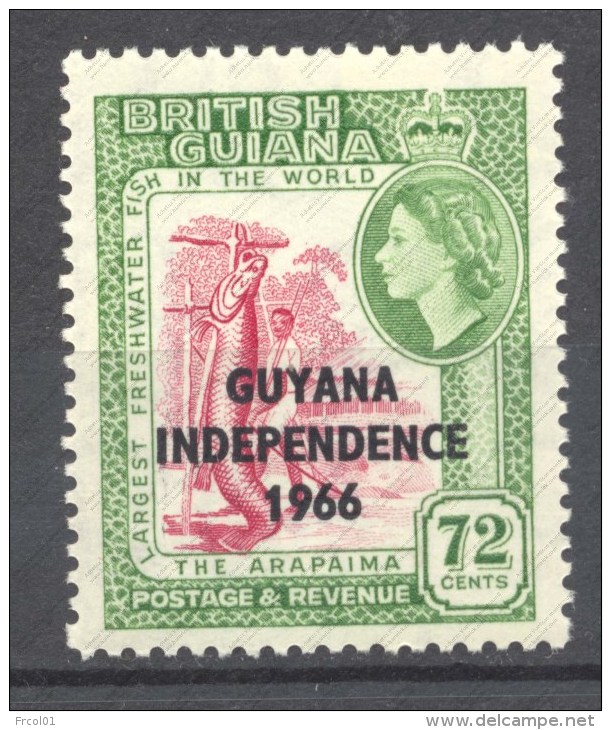 Guyane Britannique, Yvert 242a, Scott 16a, SG 406, MNH - Guyane Britannique (...-1966)