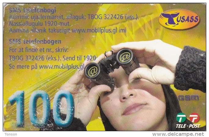 Greenland, PRE-GRL-1008, 100 Kr, Lady And Binoculars, 2 Scans   Expiry 01-08-2008.  Please Read. - Greenland