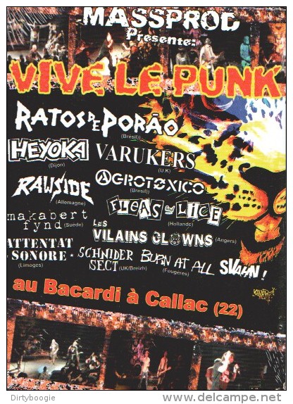 VIVE LE PUNK 2009 - DVD - MASS PROD - ATTENTAT SONORE - AGROTOXICO - RATOS DE PORAO - VARUKERS - HEYOKA - Muziek DVD's