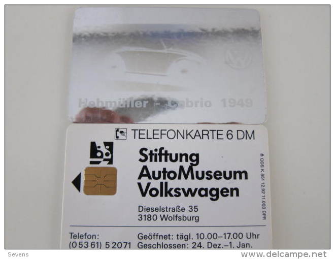 K651 12.92 Auto Museum Volkswagen,horogram Card, Mint - K-Series: Kundenserie