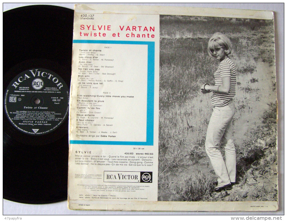 Sylvie VARTAN LP RCA Victor 430.137 ORIGINAL BIEM Twiste Et Chante - Rock