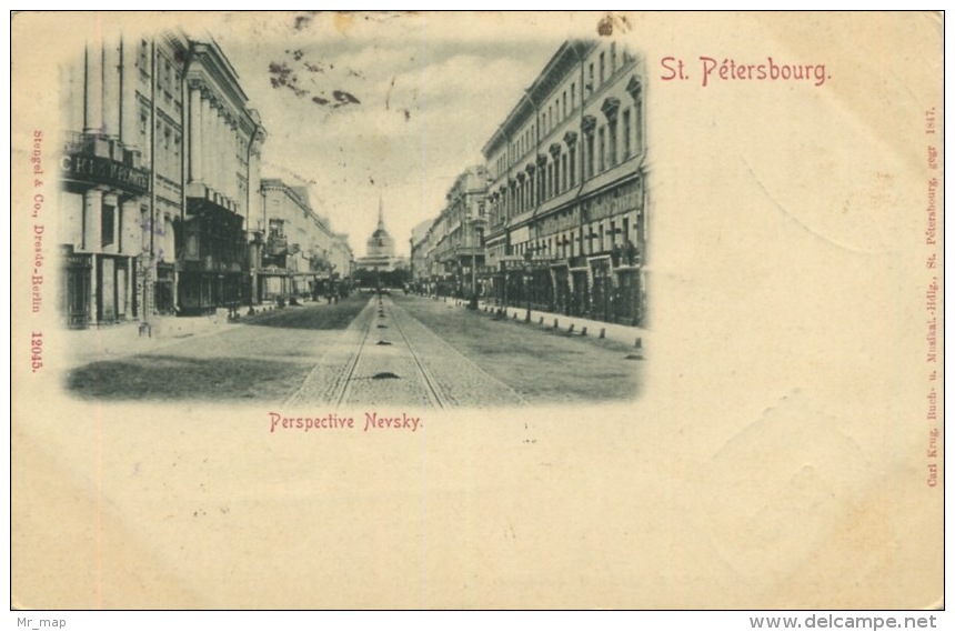 014-1899 San Pietroburgo St Petersburg Perspective Nevsky - Russland