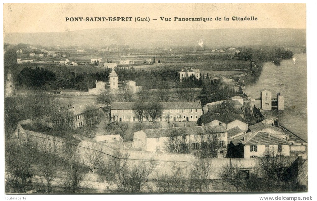 CPA 30 PONT SAINT ESPRIT VUE PANORAMIQUE DE LA CITADELLE - Pont-Saint-Esprit