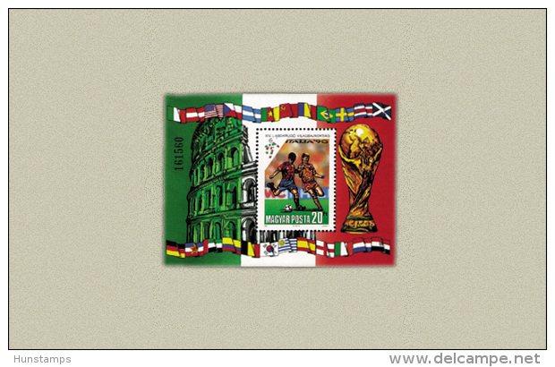 Hungary 1990. Football / Soccer - Italy Sheet MNH (**) Michel: Block 2010A / 5.50 EUR - 1990 – Italien