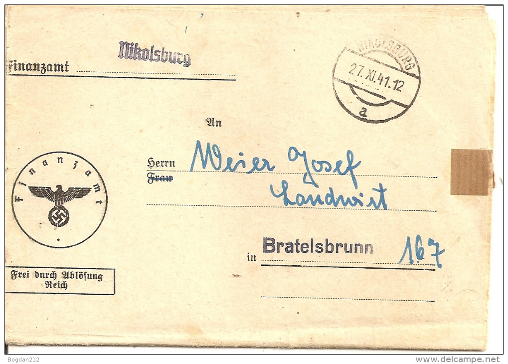 1941 - RUSSLAND / NIKOLSBURG-BEATELSBRUNN, 4 Scan - 1941-43 Occupazione Tedesca