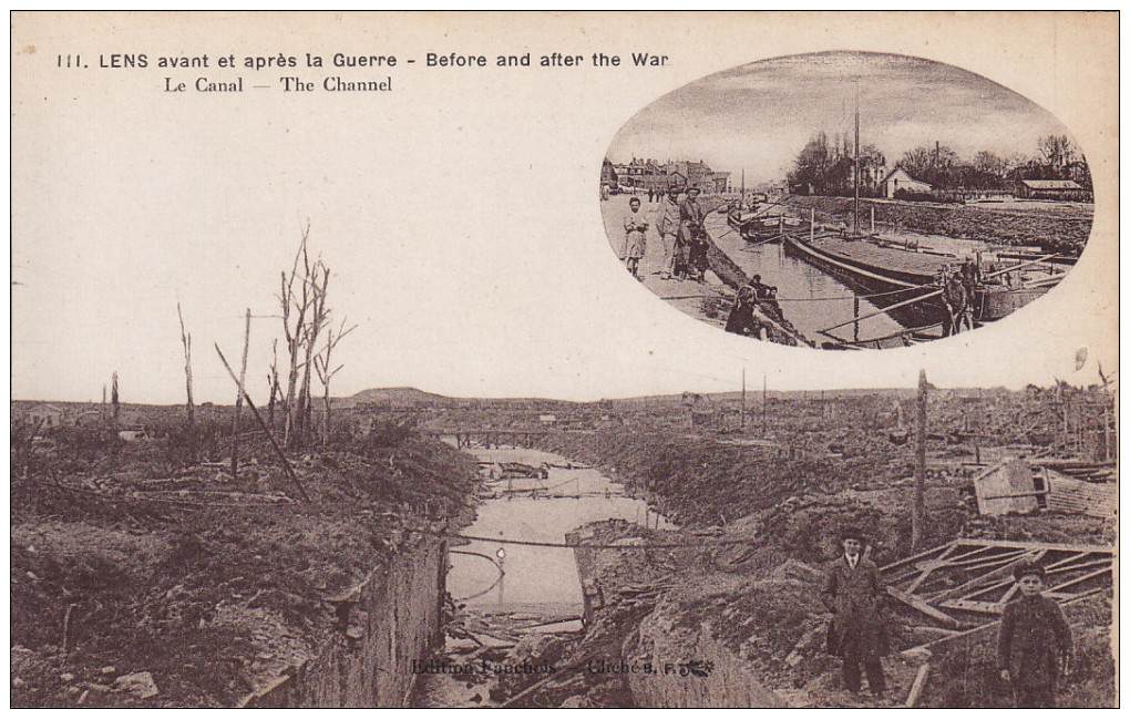 LENS Avant Et Après La Guerre N° 111 - Le Canal (F8-988) Neuve - Lens