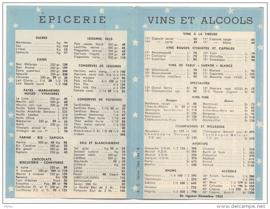 Calendrier-Publicité. Vins &amp; Alcools. Meilleurs Voeux De Vini-Prix 1956. - Autres & Non Classés