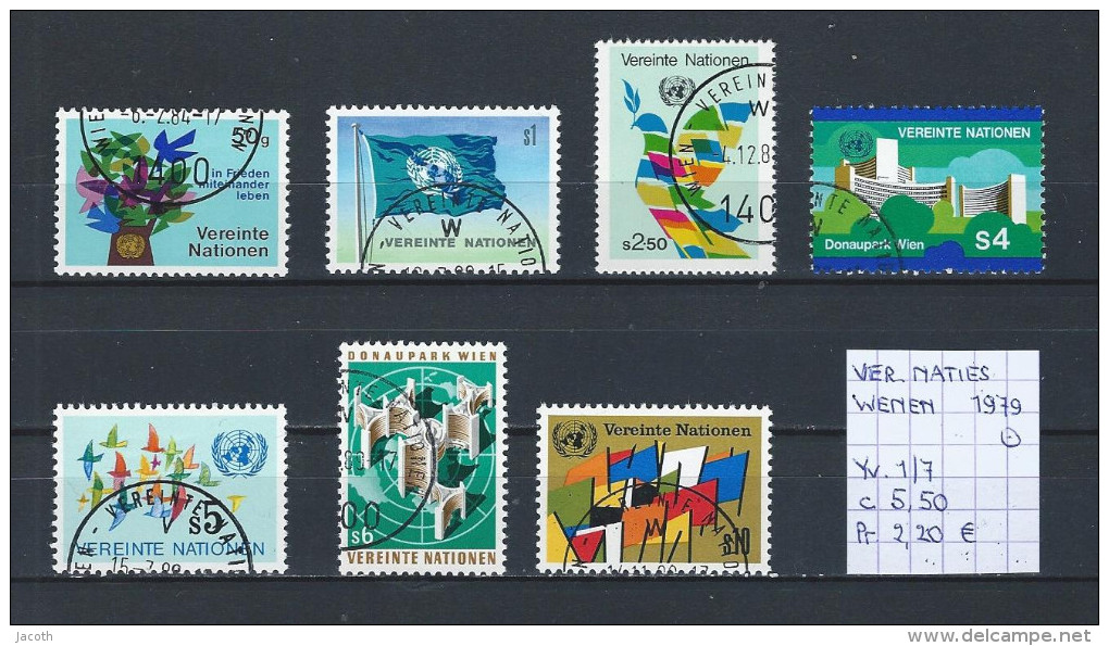 UNO - Wenen - 1979 - Yv. 1/7 Gest./obl./used - Gebraucht