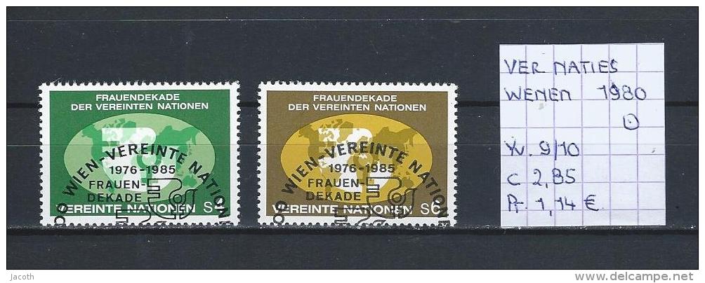 UNO - Wenen - 1980 - Yv. 9/10 Gest./obl./used - Usados