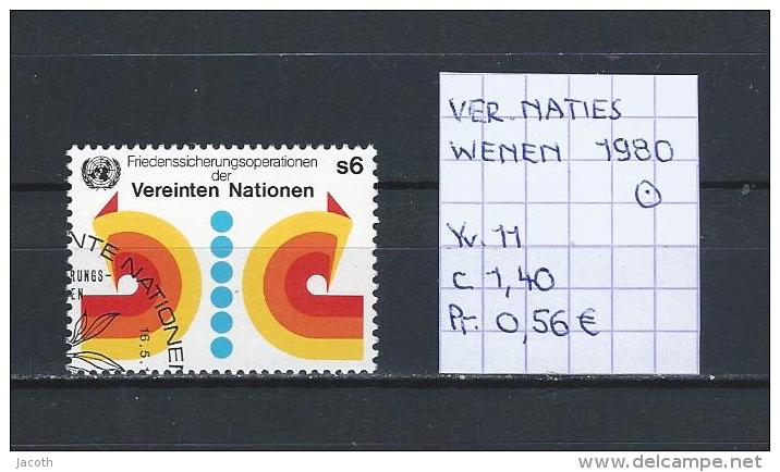 UNO - Wenen - 1980 - Yv. 11 Gest./obl./used - Usados