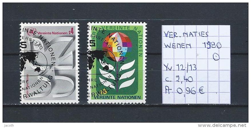 UNO - Wenen - 1980 - Yv. 12/13 Gest./obl./used - Usados