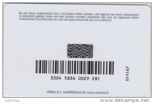 Gift - CARD NETHERLAND - HEMA