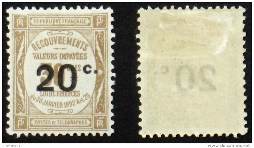 N° TAXE 49 - Neuf N* TB Cote 40€ - 1859-1959 Mint/hinged