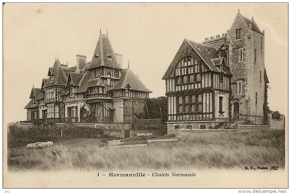 HERMANVILLE  CHALETS NORMANDS CARTE NEUVE - Autres & Non Classés