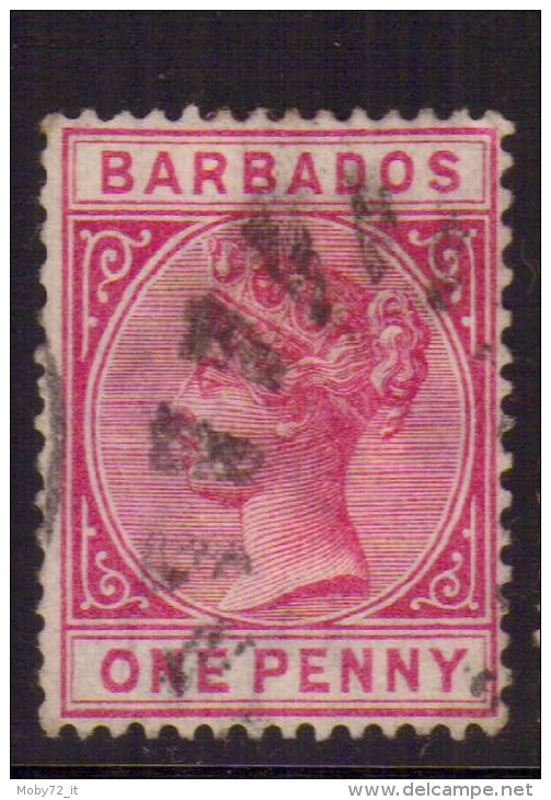 Barbados - 1882/86 - Usato/used - Queen Victoria - Mi N. 33 - Barbades (...-1966)