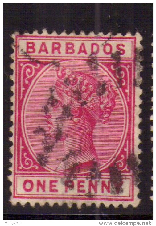 Barbados - 1882/86 - Usato/used - Queen Victoria - Mi N. 33 - Barbados (...-1966)