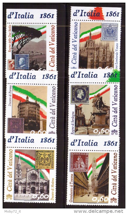 Città Del Vaticano - 2011 - Nuovo/new - Unità D'Italia (serie Completa) - Unused Stamps