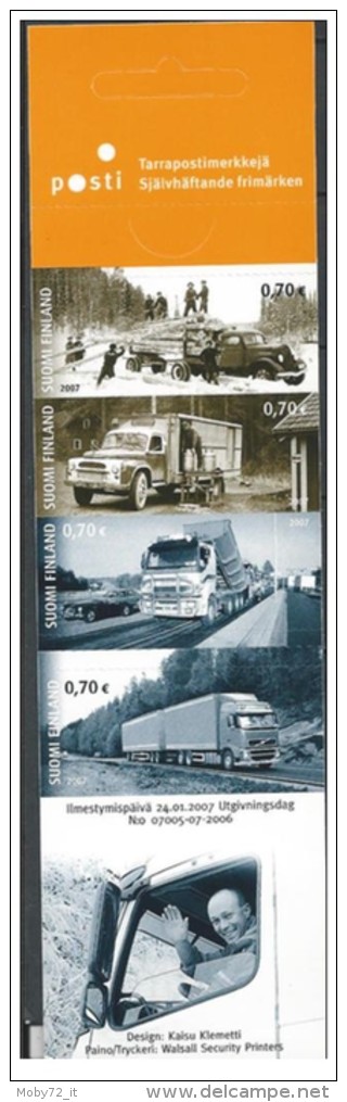 Finlandia - 2007 - Nuovo/new - Camion - Libretto/Booklet - Mi N. 1831/34 - Carnets