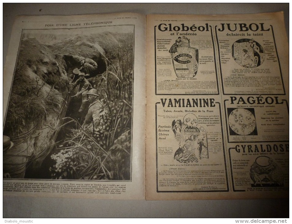 1917 LPDF: Téléphonie De Guerre;EPREUVE-AVIATEUR;Skotchivir;Ablaincourt;Her Bécourt;Soyécourt;Foucaucourt;Deniécourt.etc - Français