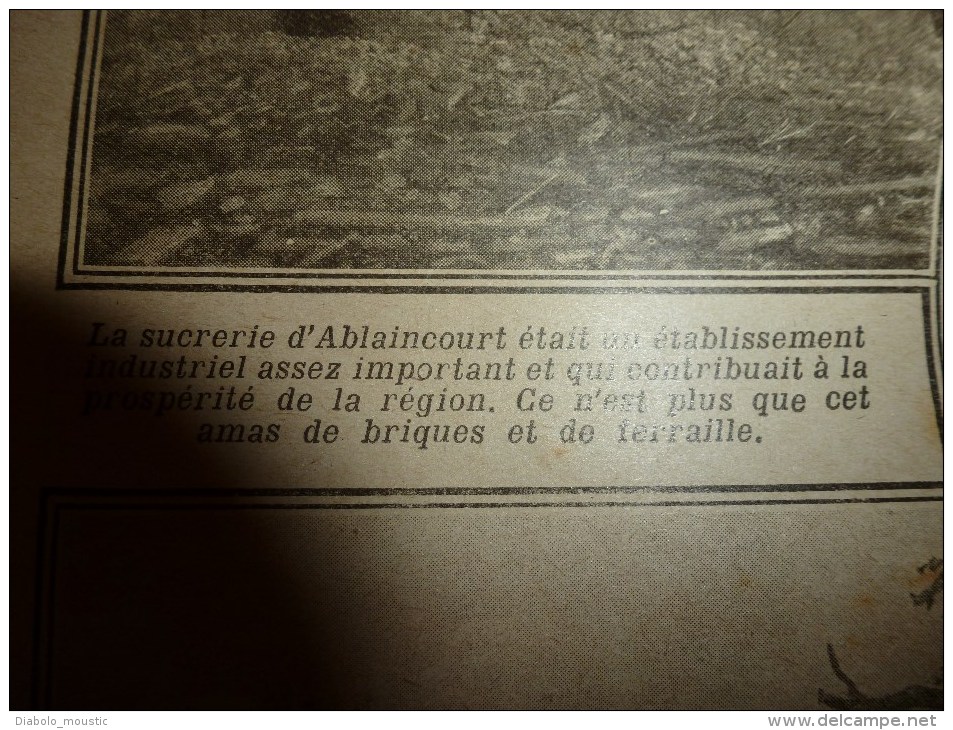 1917 LPDF: Téléphonie de guerre;EPREUVE-AVIATEUR;Skotchivir;Ablaincourt;Her bécourt;Soyécourt;Foucaucourt;Deniécourt.etc