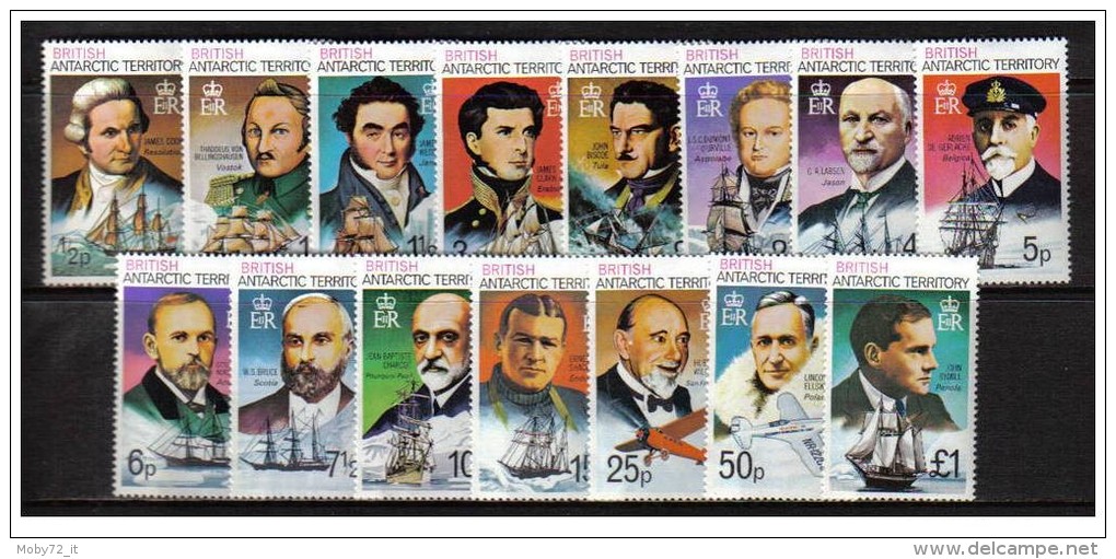 Territori Antartici Britannici - 1973 - Nuovo/new - Esploratori - Mi N. 45/59 - Unused Stamps
