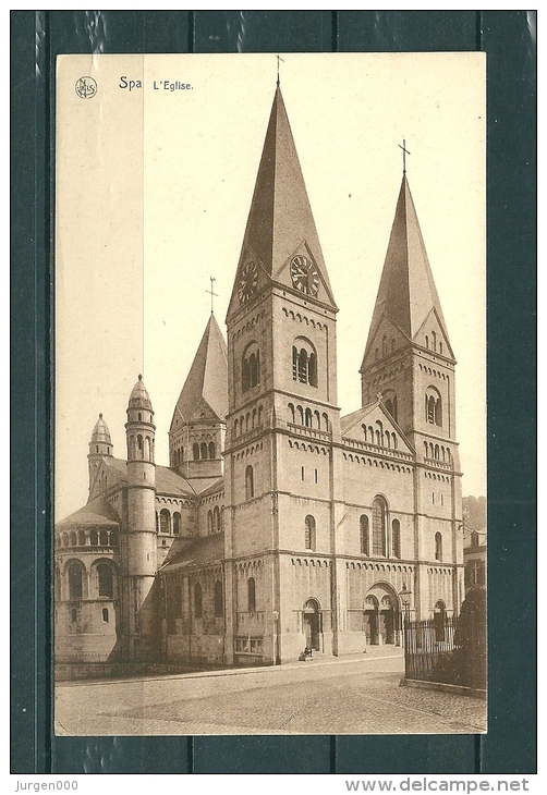 SPA: L'Eglise, Niet Gelopen Postkaart (GA16939) - Spa