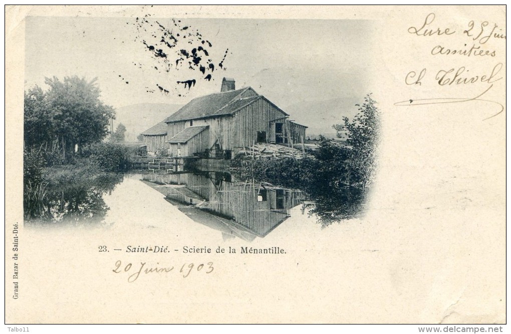 Saint Dié - Scierie De La Ménantille - Saint Die