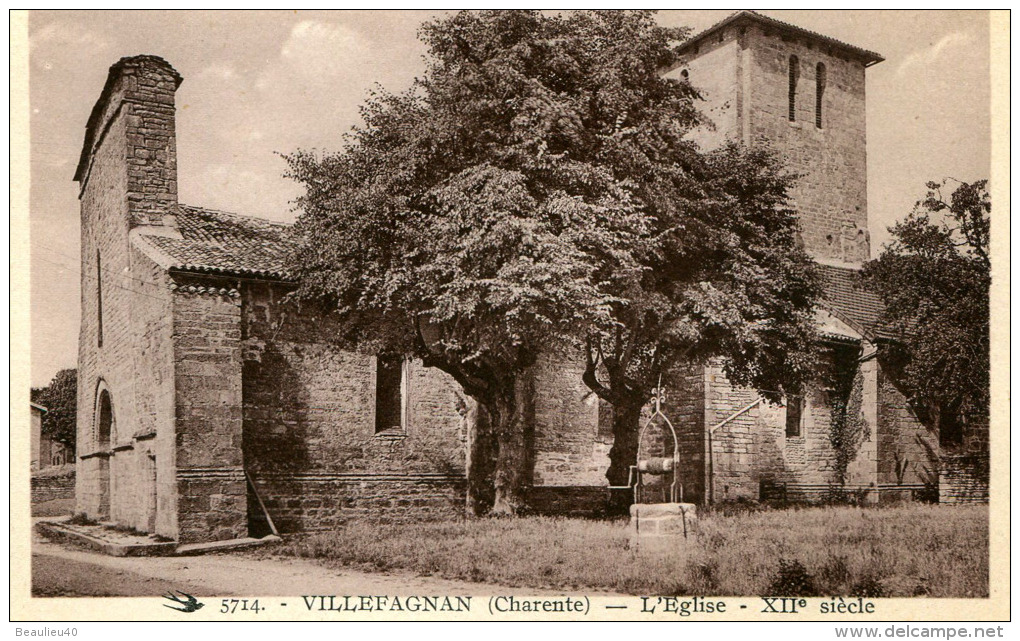 VILLEFAGNAN - L'EGLISE (XII° S) - Villefagnan