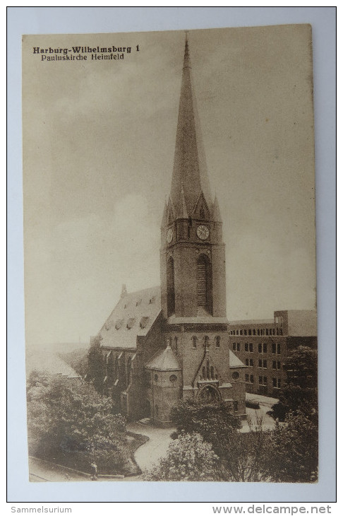 (5/4/55) AK "Harburg-Wilhelmsburg" Pauluskirche Heimfeld - Oberweissbach