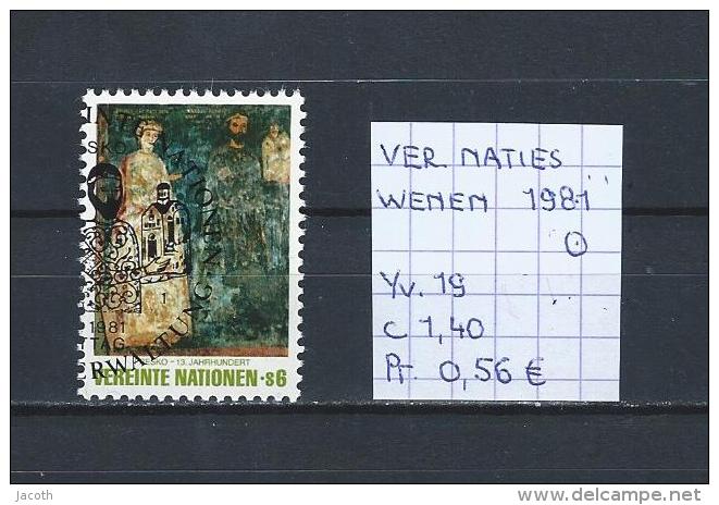 UNO - Wenen - 1981 - Yv. 19 Gest./obl./used - Usados