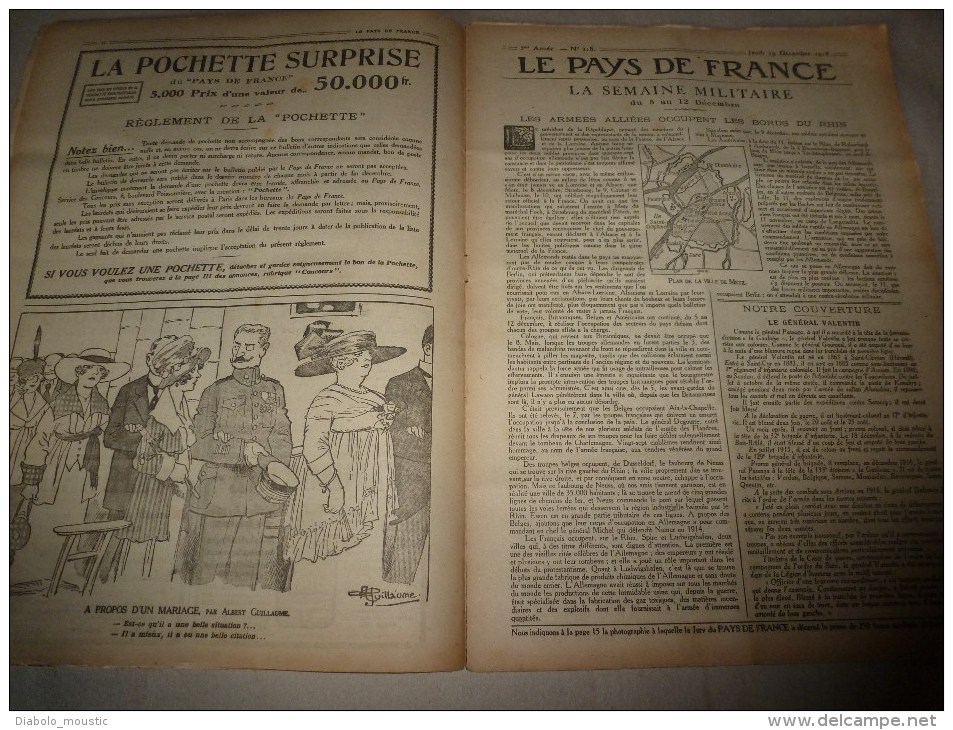 1918 LPDF: Fanions LPDF;Arkhangel;Union ALSACE-LORRAINE;Les Q-BOATS; Yanks; Y.M.C.A; Diverses Recettes Et Informations - Francese